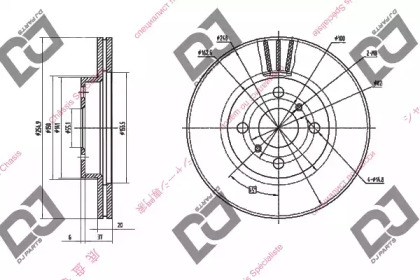 Тормозной диск DJ PARTS BD1431